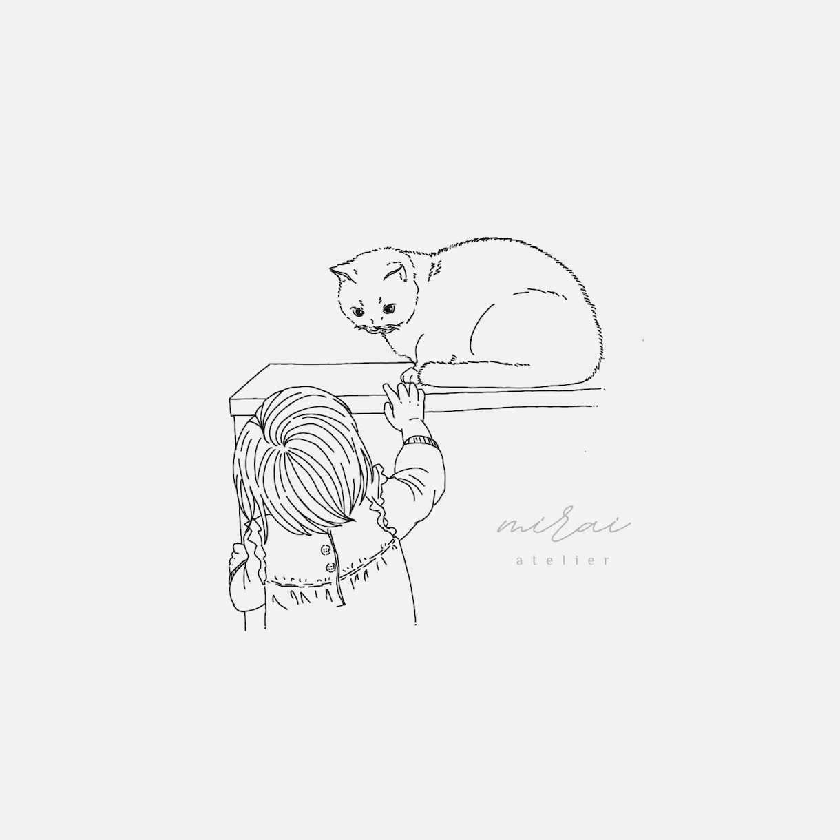 大切なお写真をやさしい線画イラストにします 愛おしい時間をやわらかな線で描きます イメージ7