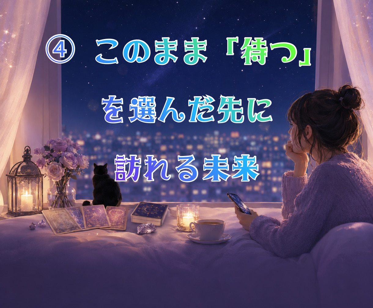 片思い専門タロット☽連絡・告白、その迷い占います 【基本36時間以内】動く未来と待つ未来を占い後悔しない選択へ イメージ7