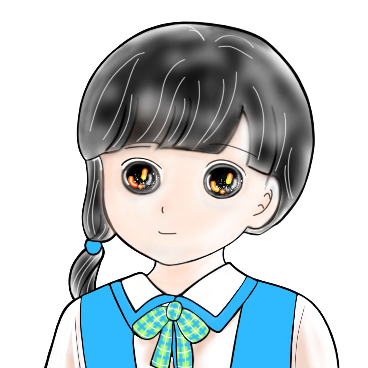お祭りの電球ソーダが好きな人におすすめします アイコン用電球ソーダの子(背景ありと透過2枚あり） イメージ3