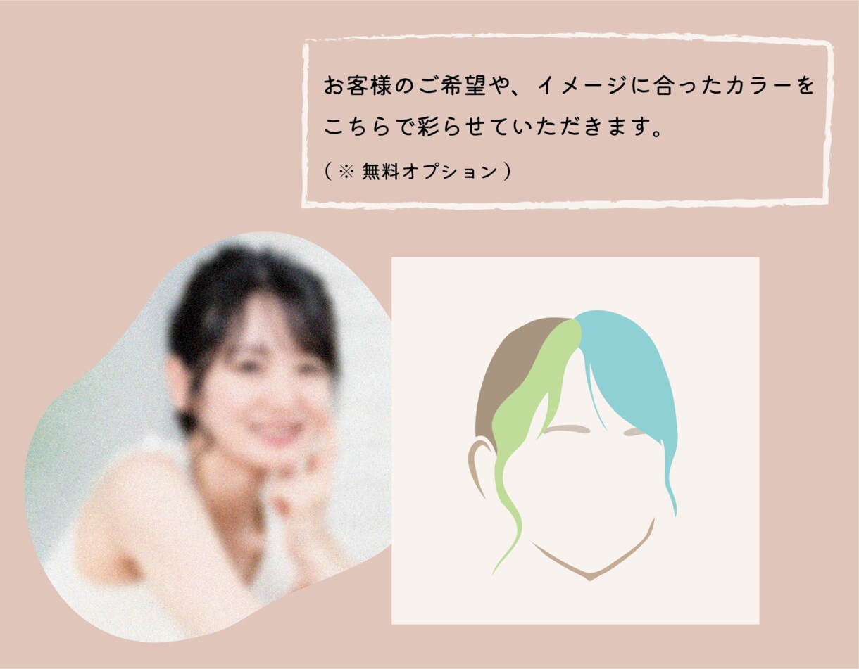 ポップでアートチックな似顔絵イラスト作成いたします SNS・名刺などにおしゃれな雰囲気を出したい方におススメ イメージ3
