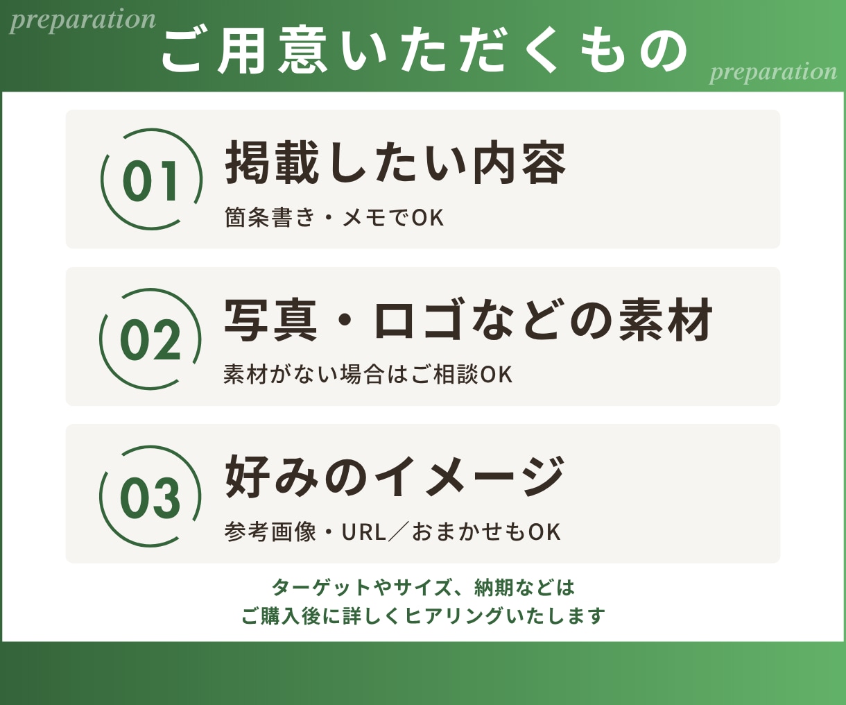 限定3名｜講座・サービスの広告バナーを作成します 文章がまとまらなくてもOK｜情報整理からお任せ イメージ6