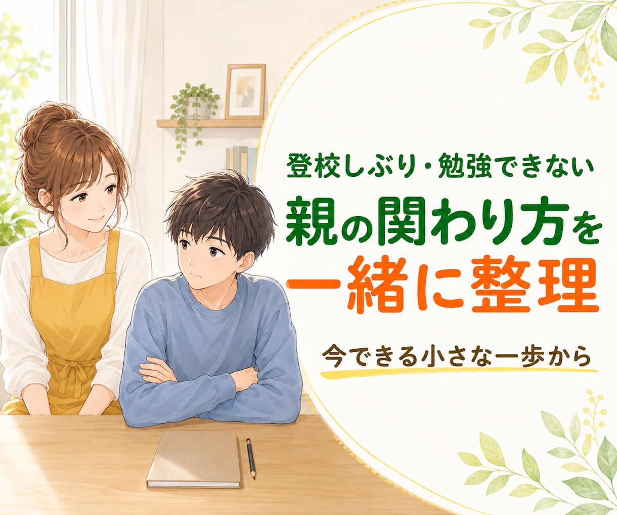 登校渋り・勉強しない子への関わり方を一緒に考えます ゲーム中毒・話してくれない…声かけと小さな一歩を整理します イメージ1