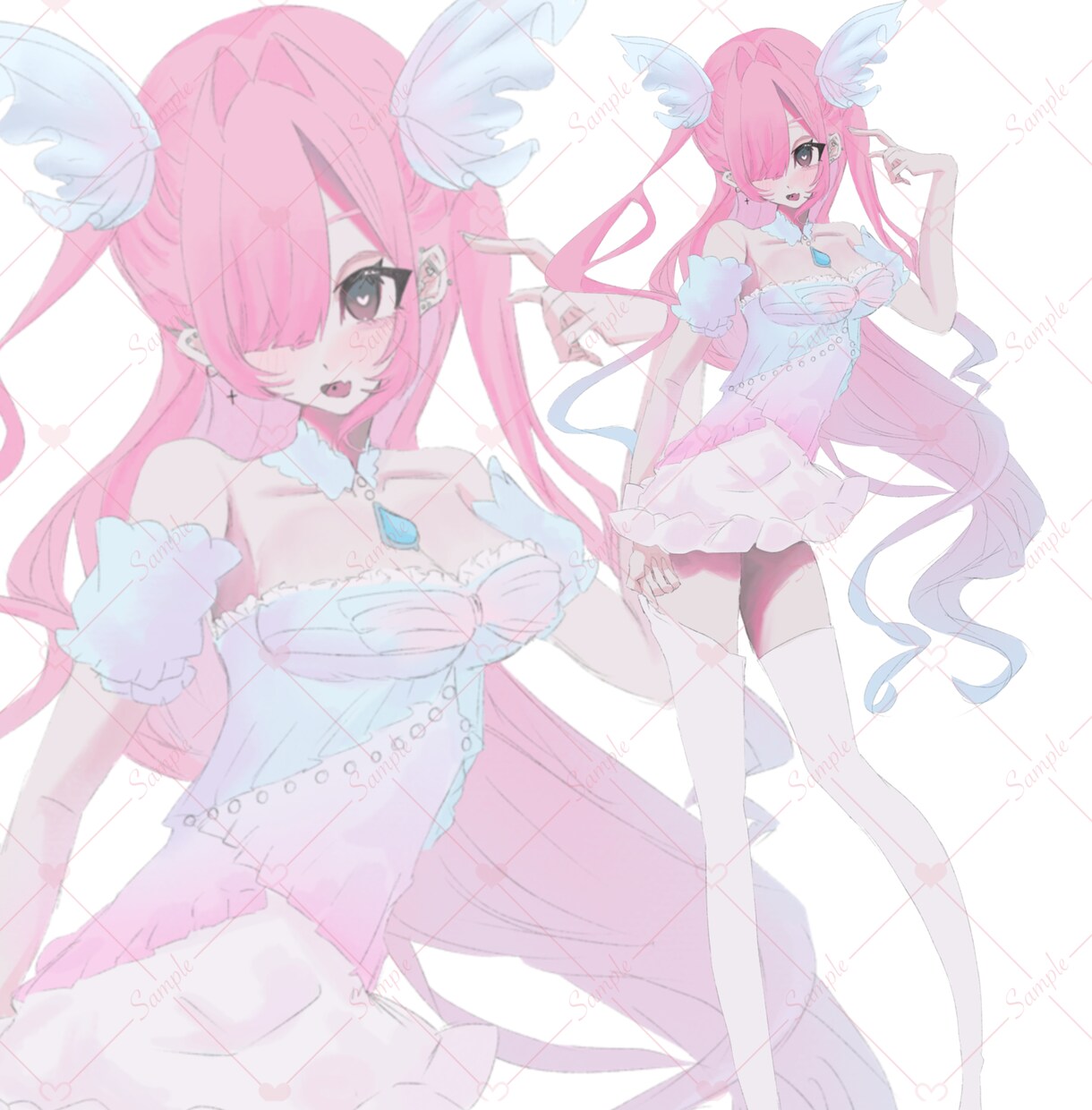 TRPG等に使える立ち絵を制作します 厚塗りタッチで可愛らしいイラストをお作りします♪ イメージ3