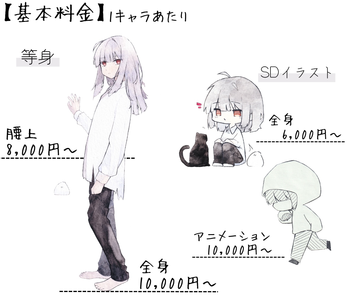 水彩やデジタルで透明感のあるイラストを作成します 心に溶け込む透明感を。あなたの想いや物語を形にします イメージ2