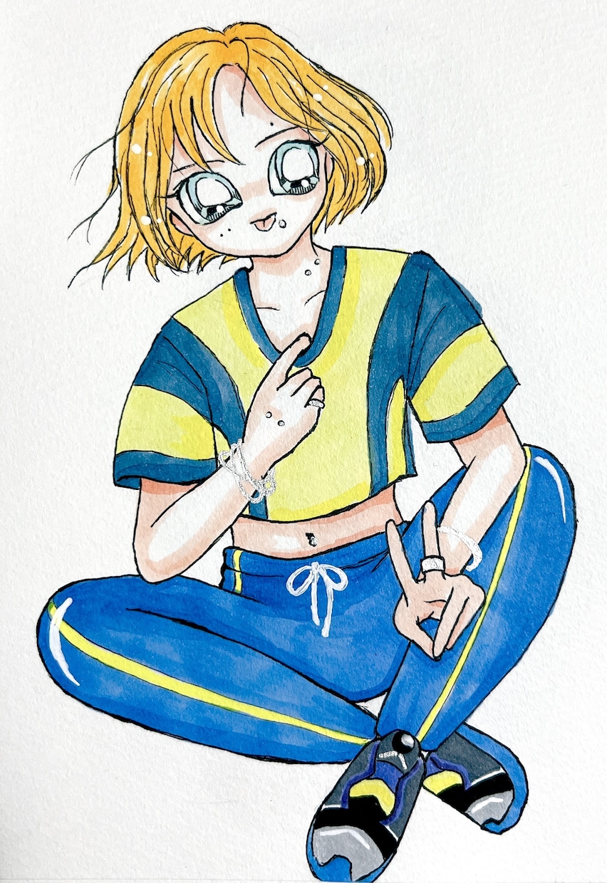 独特で可愛い！個性的な絵柄でかわいくしちゃいます 完全手描き！アナログイラストであなたの魅力を引き出します イメージ4