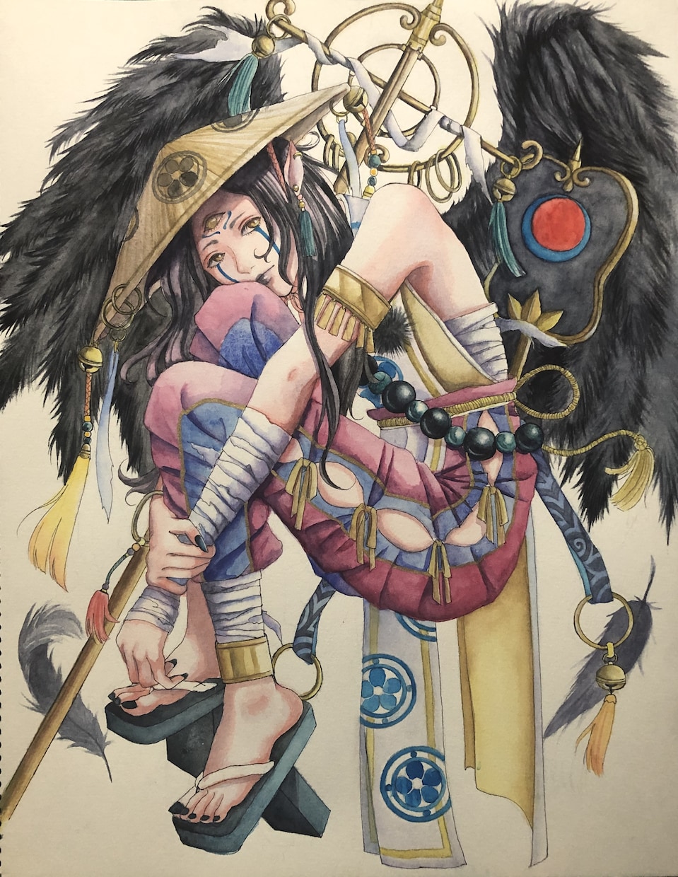 透明水彩でSNS用アイコン、イラスト描きます 耽美な絵や今風なキャラクターを水彩で描きます！ イメージ2