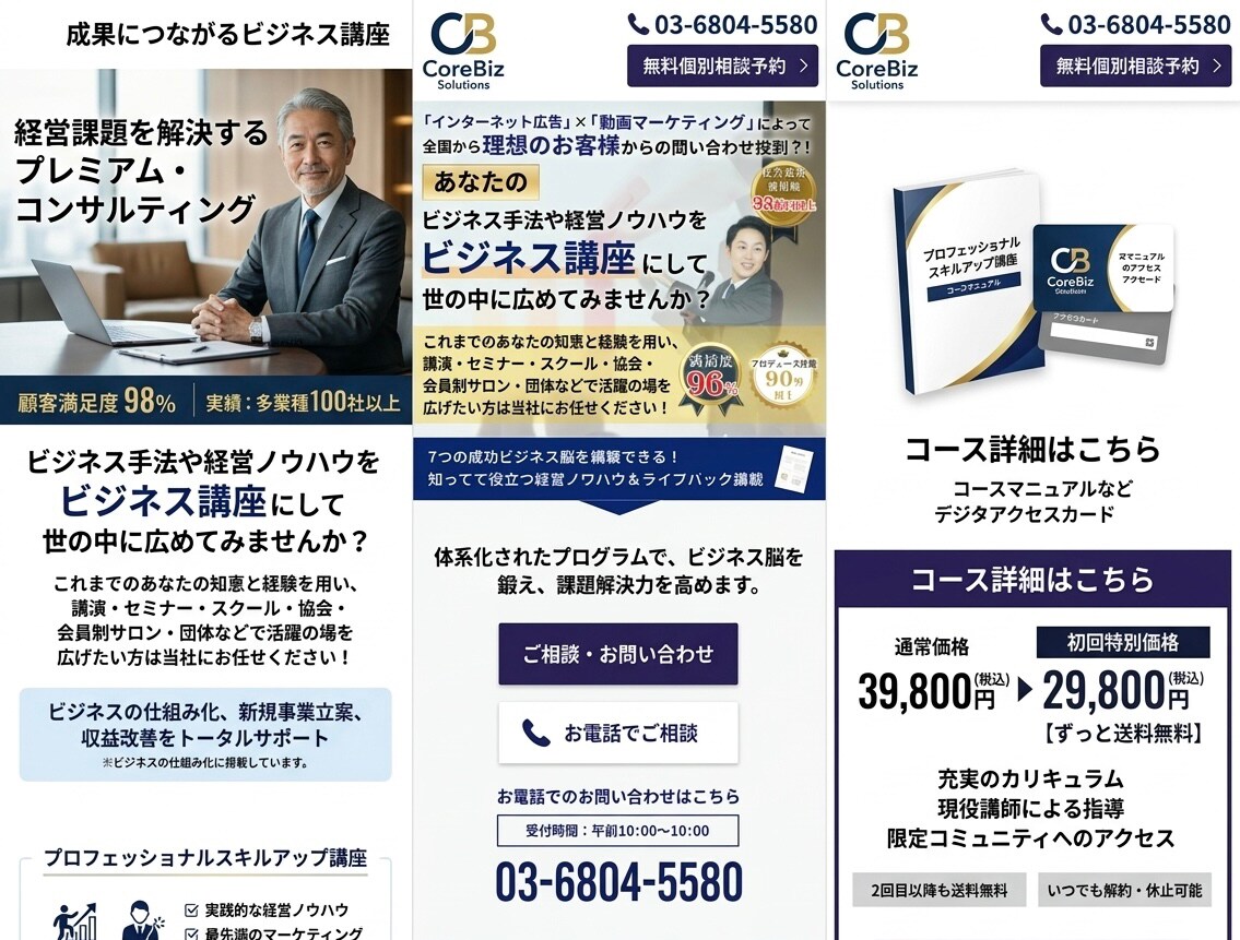 集客・成約に強いランディングページを制作します 売れる導線設計×オリジナルデザインのLP制作 イメージ3