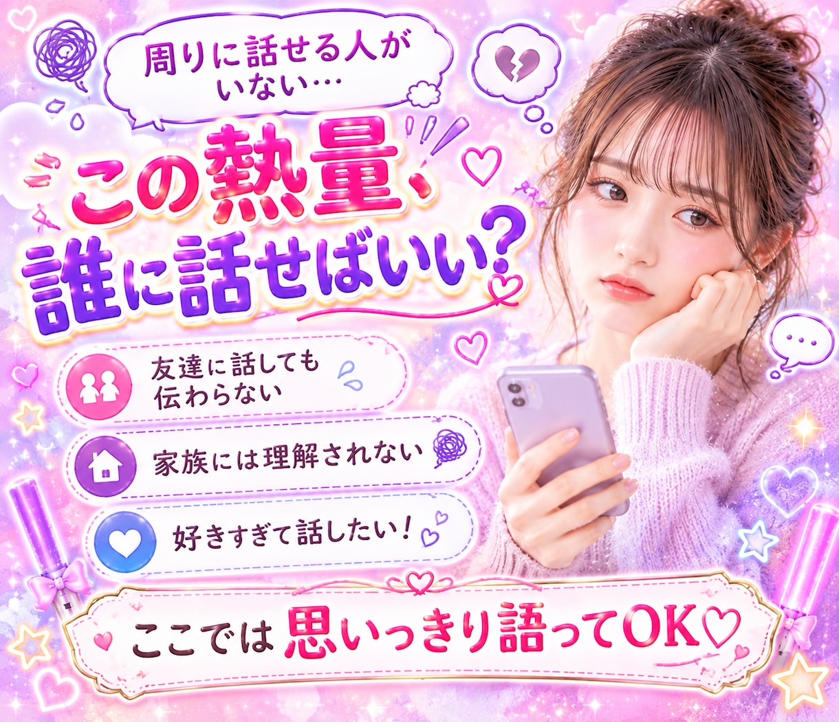 推し活トーク♡あなたの“好き”をたくさん聞きます 推し活/オタクトーク/雑談/LDH/三代目好きさんも歓迎♡ イメージ3