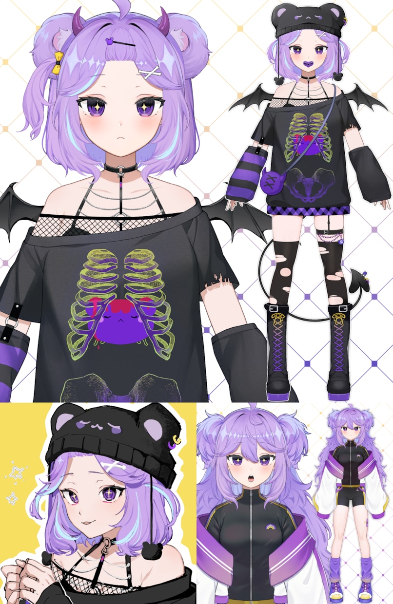 Live2D用パーツ分けイラスト、立ち絵制作します 丁寧な線画、丁寧な着色で仕上げます。 イメージ7