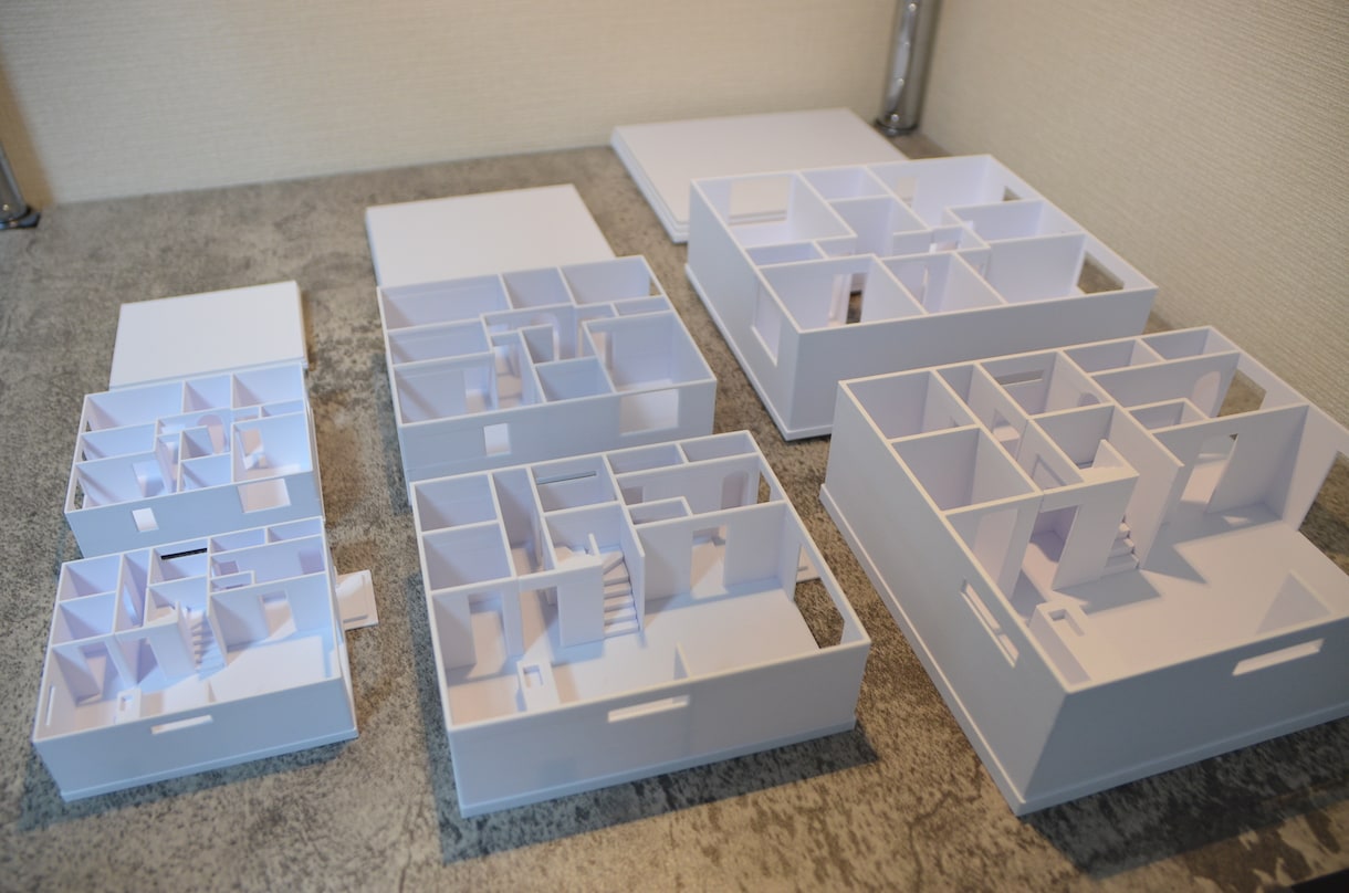 図面から住宅模型(白/カラー)を3Dプリントします 建築前に、間取り、動線など、確認しておきたい方、ぜひ！ イメージ4