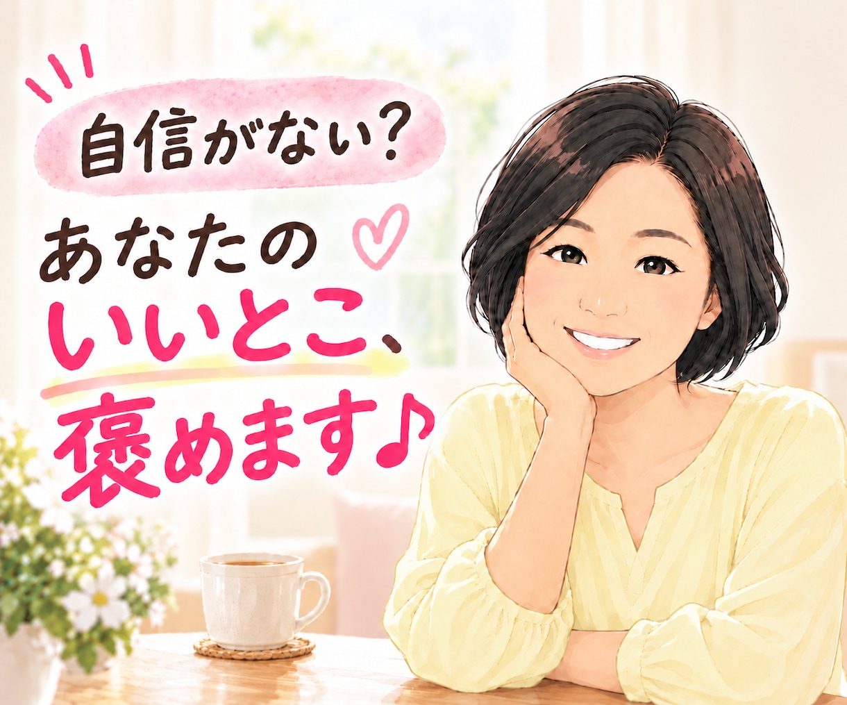 ヒーラーが、あなたの魅力・長所☆を見つけて褒めます 自己肯定感や自信が持てないとき、まずは褒められてみませんか？ イメージ1