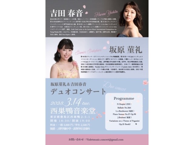 CANVA使用 演奏会用フライヤーを作成します -音楽家としての経験を活かしたフライヤーデザイン- イメージ3