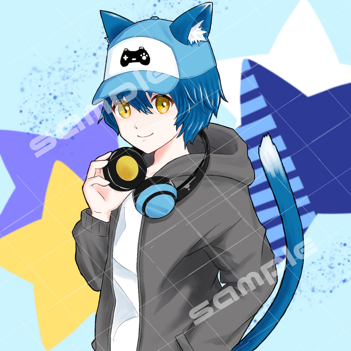 絵柄を寄せたかわいいイラストで印象をアップさせます アイコン・サムネイル等に！Vtuberさんの活動をお手伝い！ イメージ5
