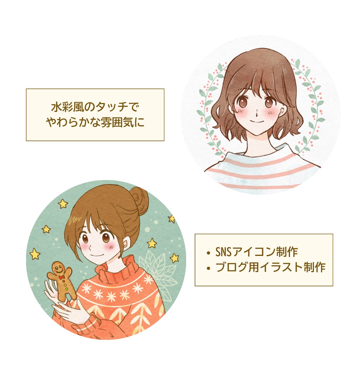 水彩風のやさしい挿絵・イラスト描きます ブログやnoteに合うやさしい挿絵 イメージ3