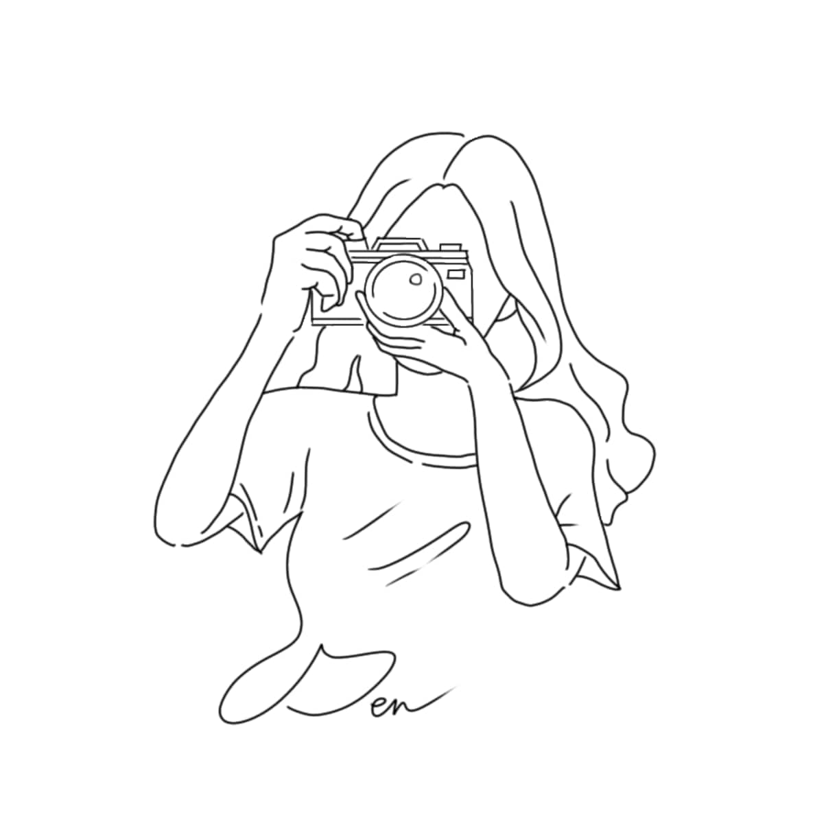 シンプルでおしゃれな線画イラストをお描きします 似顔絵やSNS用アイコンなど媒体や目的に応じます イメージ2