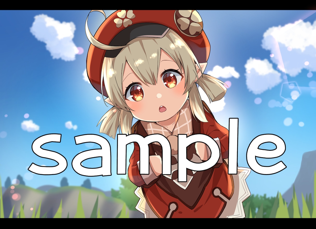 アイコン、ヘッダー、一枚絵などお描きします ☆SNS、動画、Vtuber、観賞用などに☆ イメージ2