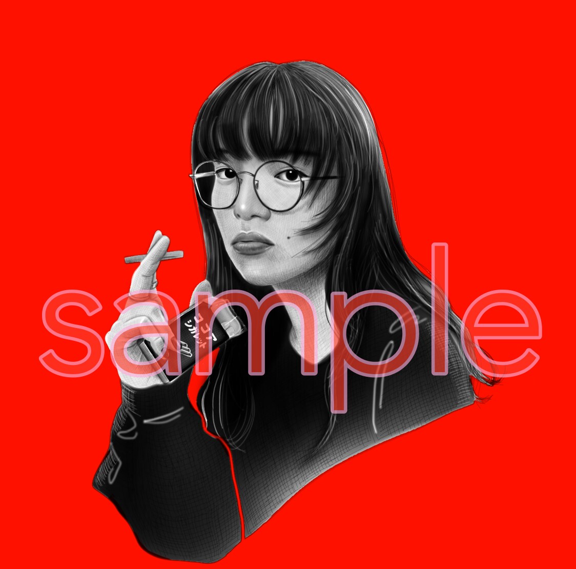 ハッピーなSNSアイコン似顔絵お届けします 鉛筆画風のリアルな似顔絵お任せください！ イメージ5