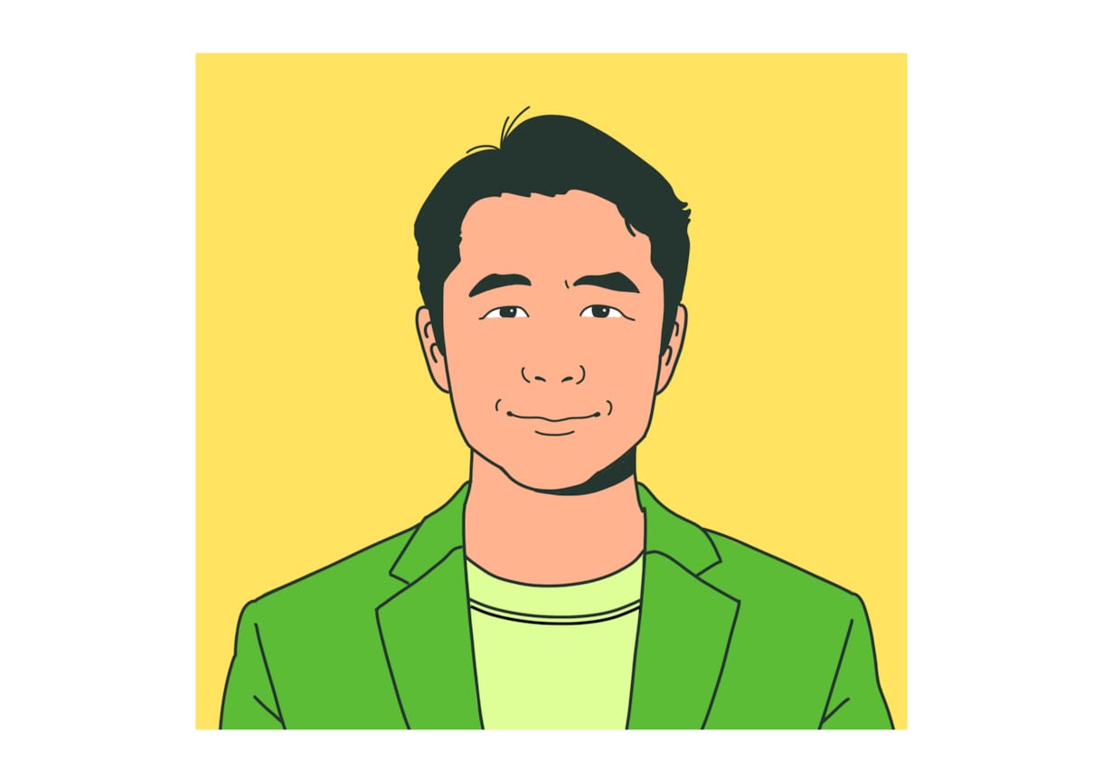 明るいカラーであなたらしい似顔絵を描きます 名刺やSNSのアイコンにも＊おしゃれなシンプル似顔絵 イメージ7