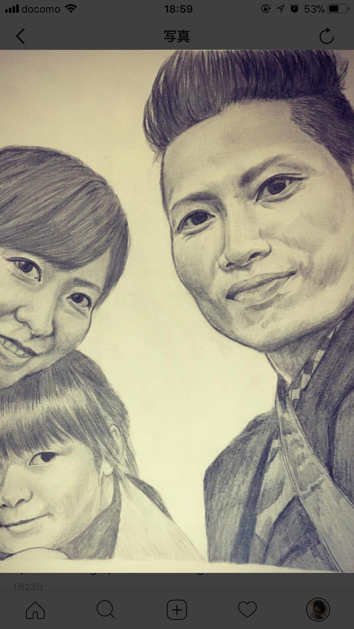 写真に忠実な似顔絵描きます 簡単〜気合の入った作品まで対応いたします。書き方も教えます。 イメージ2
