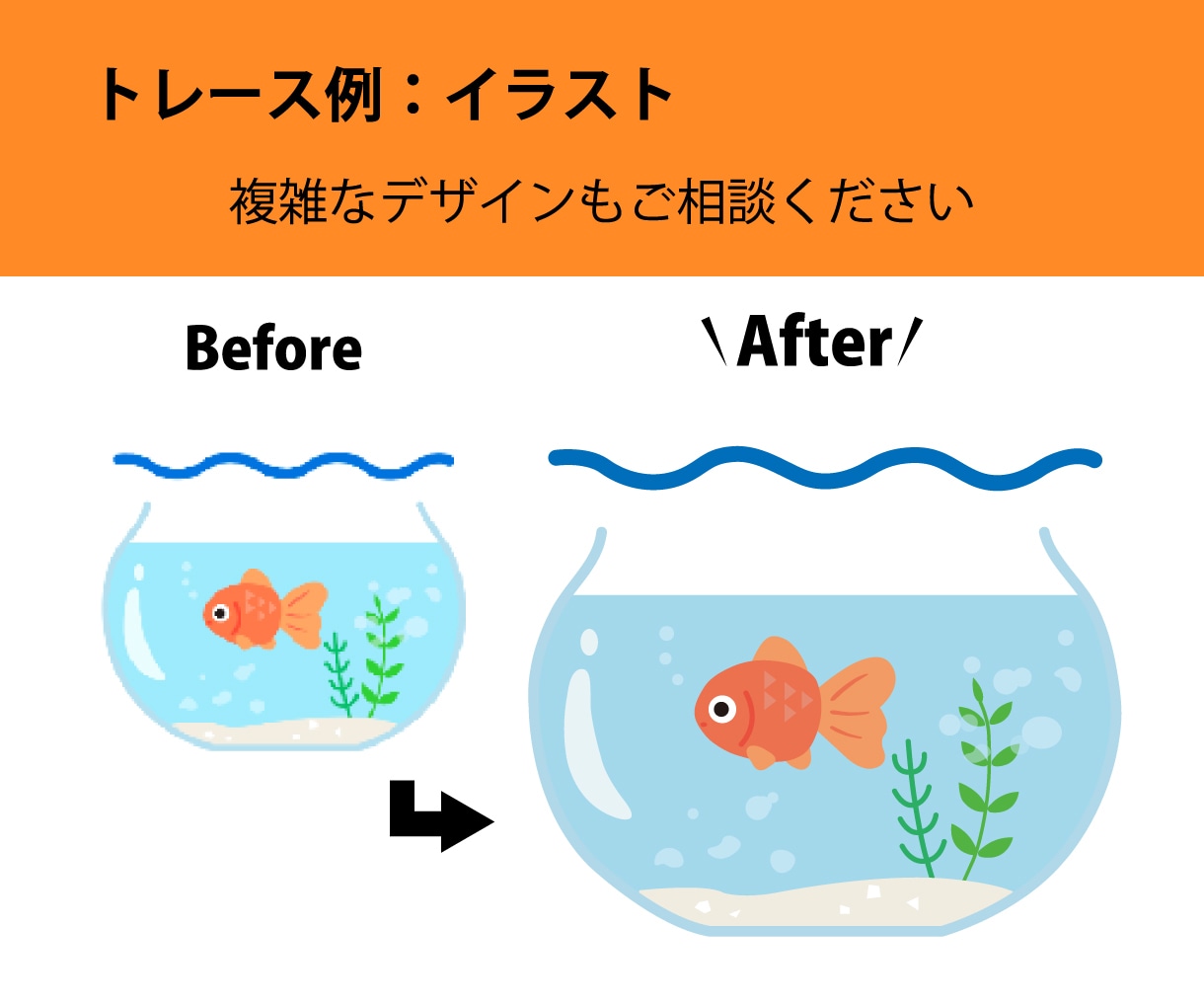 ガタガタ線の画像　Aiデータにトレースいたします イラストレーターがない方をお助け イメージ4