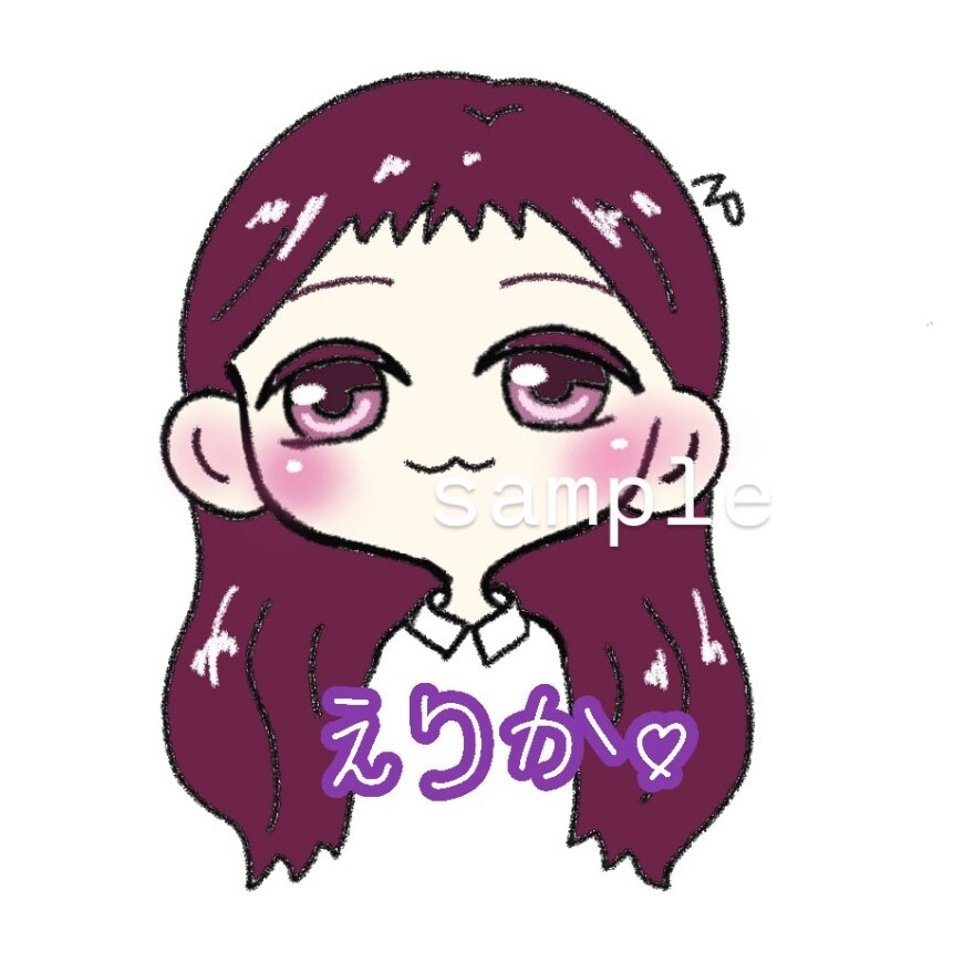 かわいいミニデフォルメキャラ描きます SNSなどで使えるかわいいアイコン作成します！ イメージ7