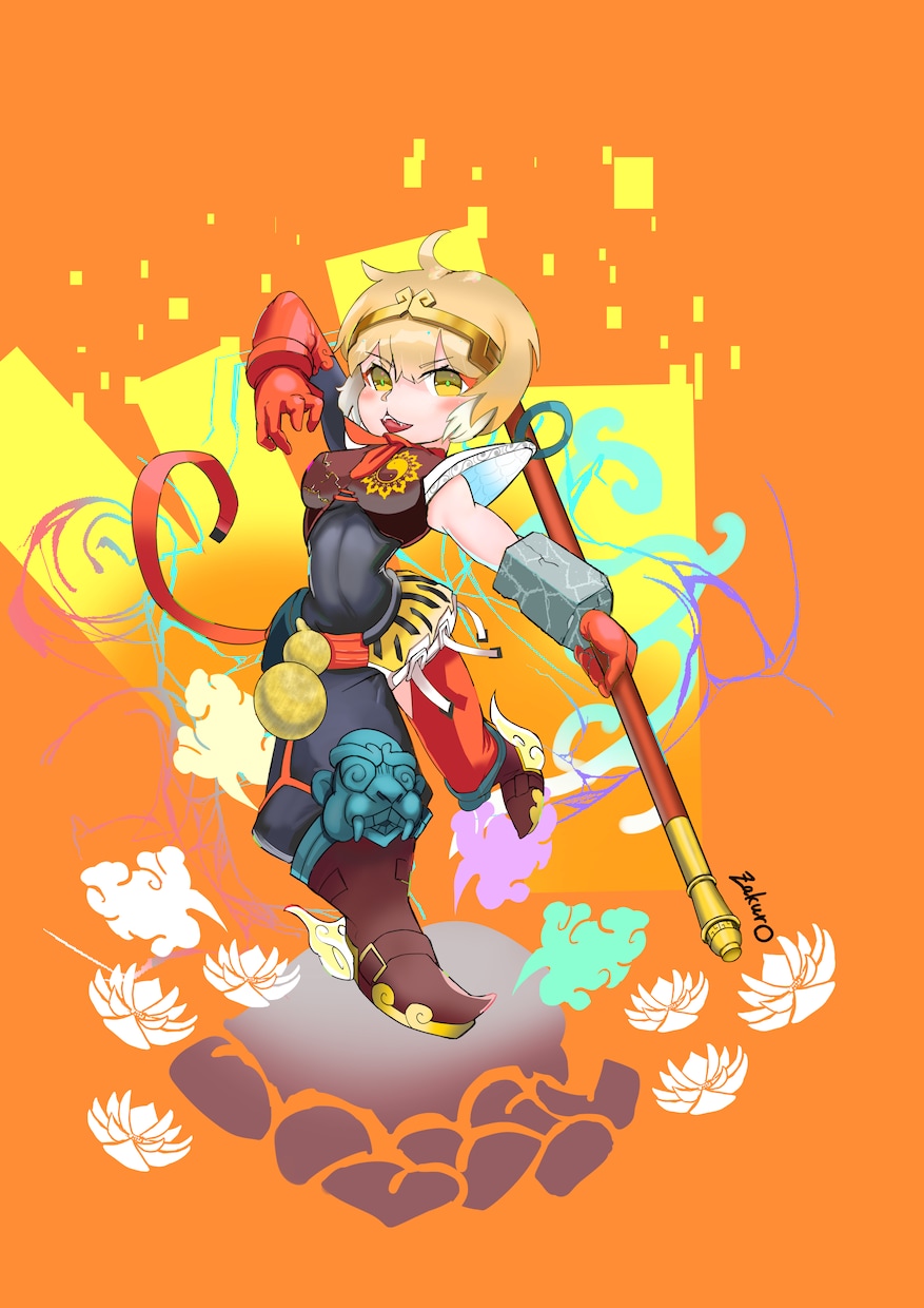 キャラクターイラストを描きます あなたの想像したオリジナルキャラクターを一枚絵で表現します イメージ1