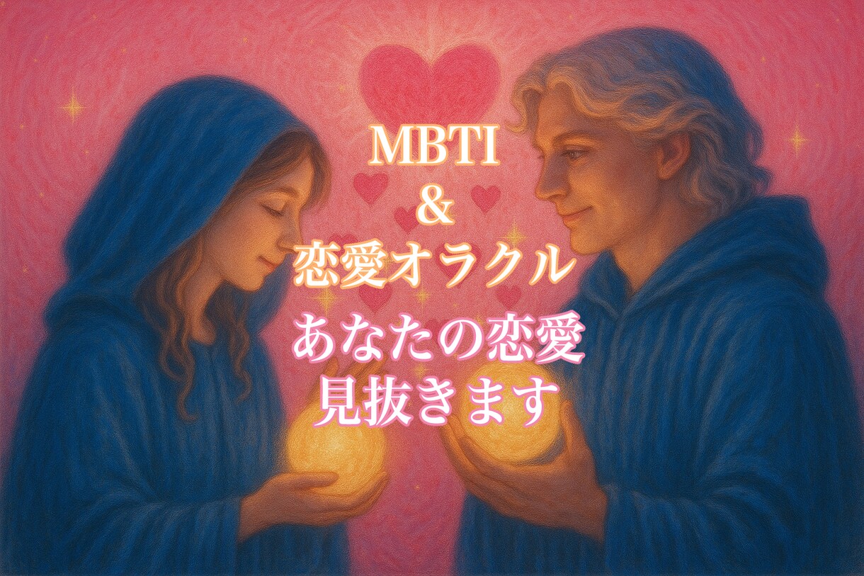 MBTI &恋愛オラクルであなたの恋愛見抜きます MBTI×恋愛オラクルカードで2人の占い師が占います！ イメージ1