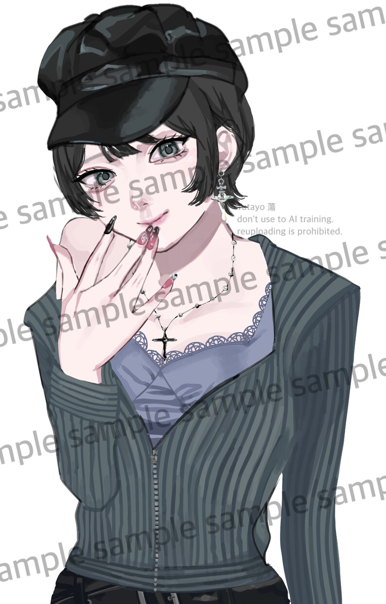 アイコンや1枚絵、キャラデザインまで幅広く承ります 50件以上の実績があり、塗り方や絵柄の調整も可能です イメージ1