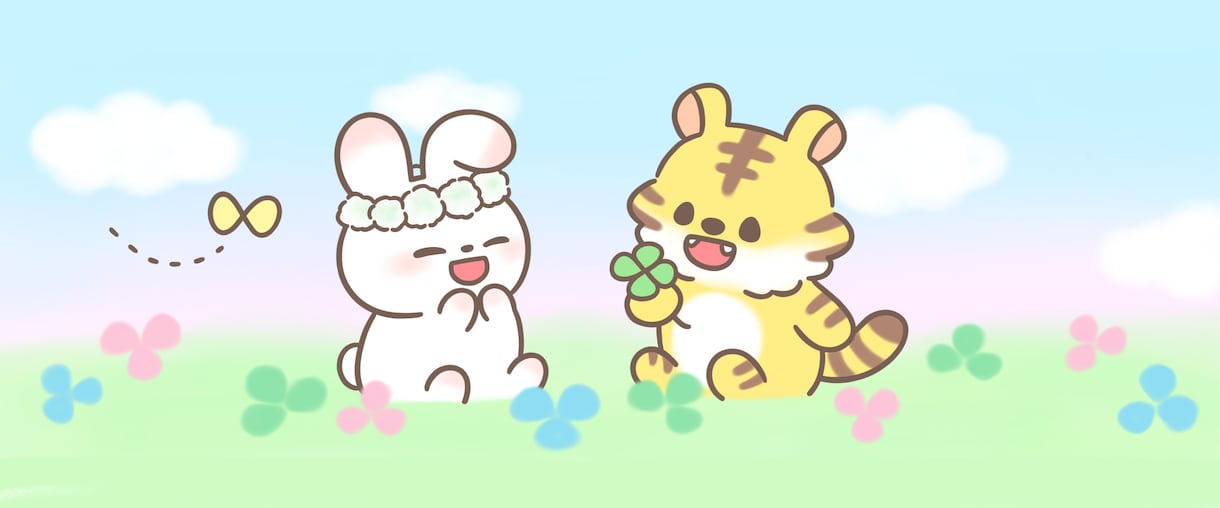 お好きなサイズのゆるかわいい動物イラスト描きます ヘッダーやブログにぜひ♪ 優しい雰囲気でお描きします イメージ3