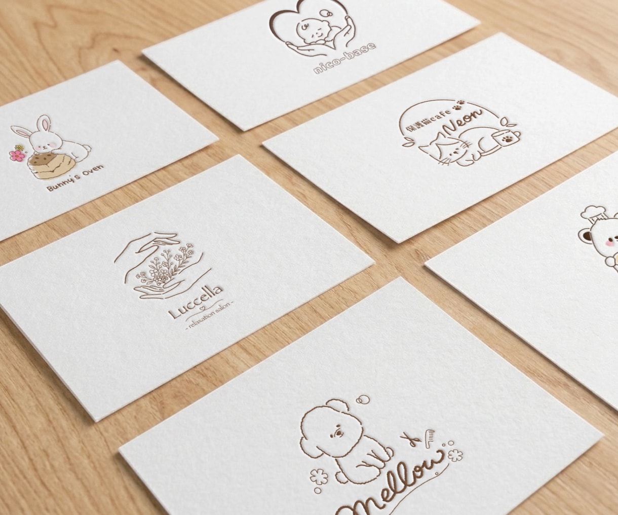商用可◎ナチュラルでかわいい手描きロゴを制作します 【5名様限定】想い伝わる手描きロゴ｜AIデータ込・開業にも！ イメージ8