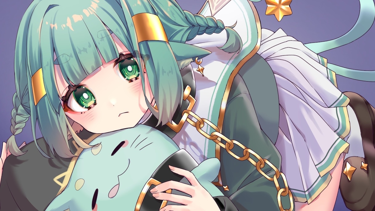 歌ってみた・MVのサムネや立ち絵イラストを描きます 映えるイラストをお届けします。お気軽にご相談ください！ イメージ6