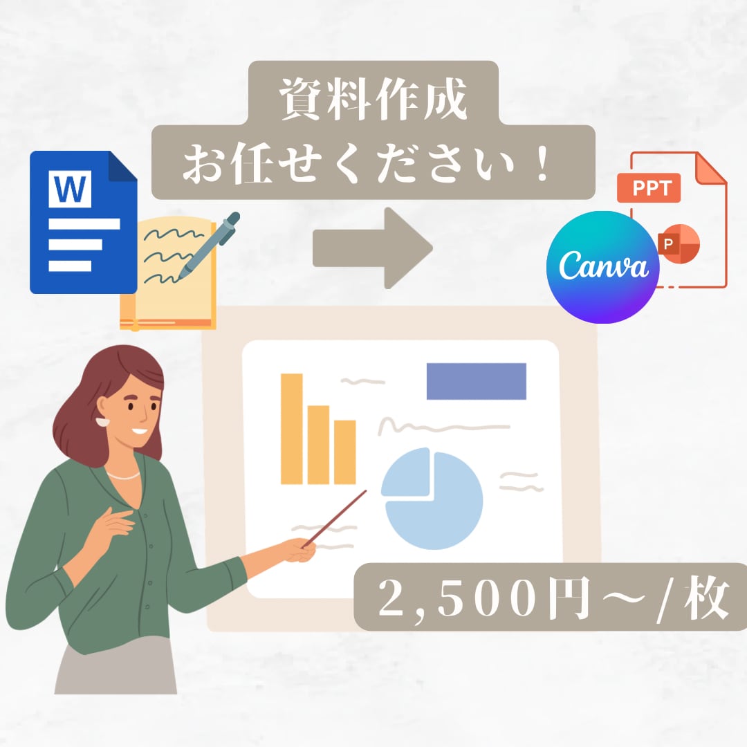 面倒な資料、代行して作成いたします 分かりやすくシンプルな資料をお渡しします！ イメージ1