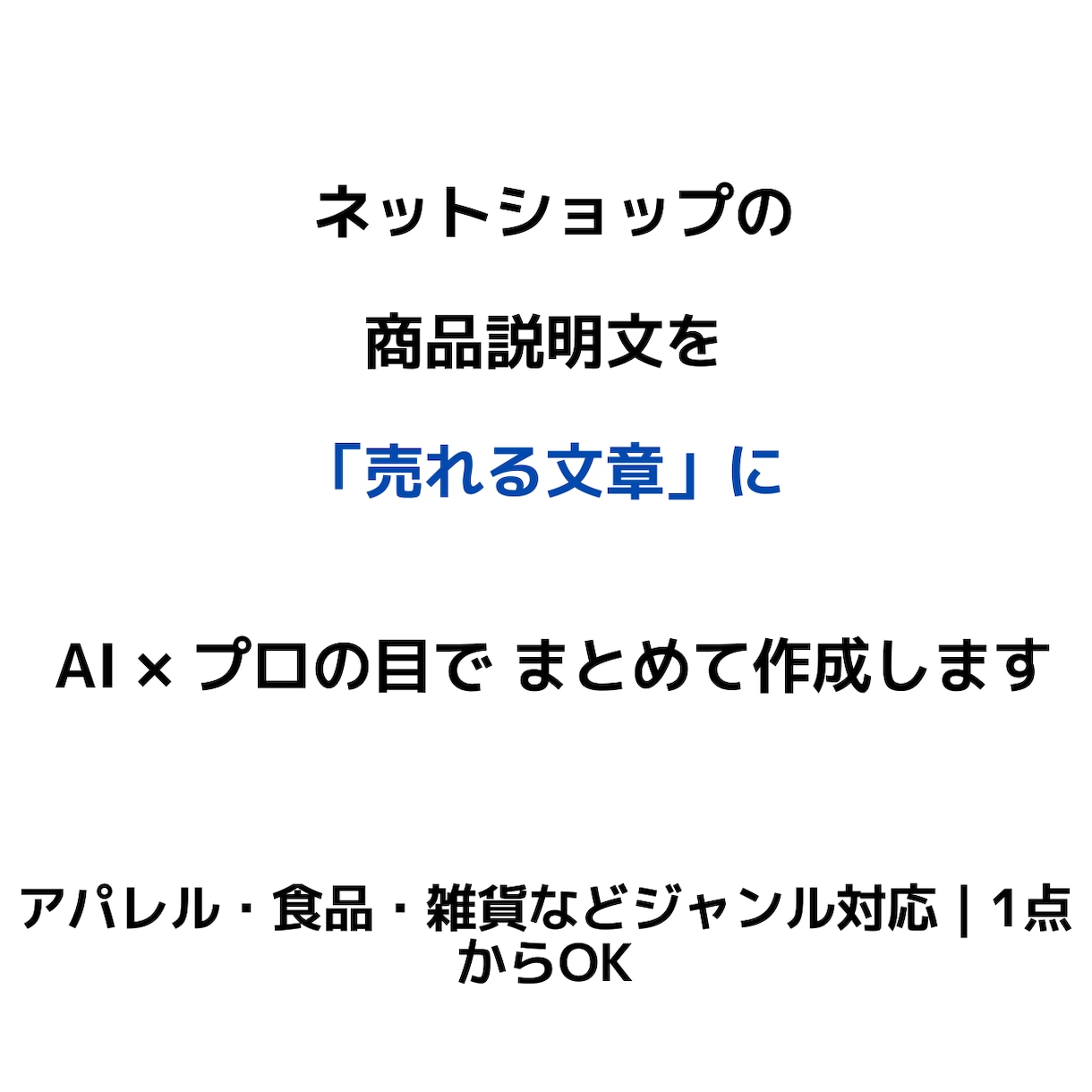 ネットショップの商品説明文を作成します 説明文を書く時間がない方へ｜まとめてプロ品質で代行 イメージ1