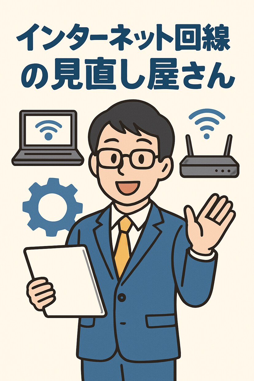 インターネット回線の見直し屋さんをしてます あなたにあったインターネット回線を選定してお届けします！ イメージ1