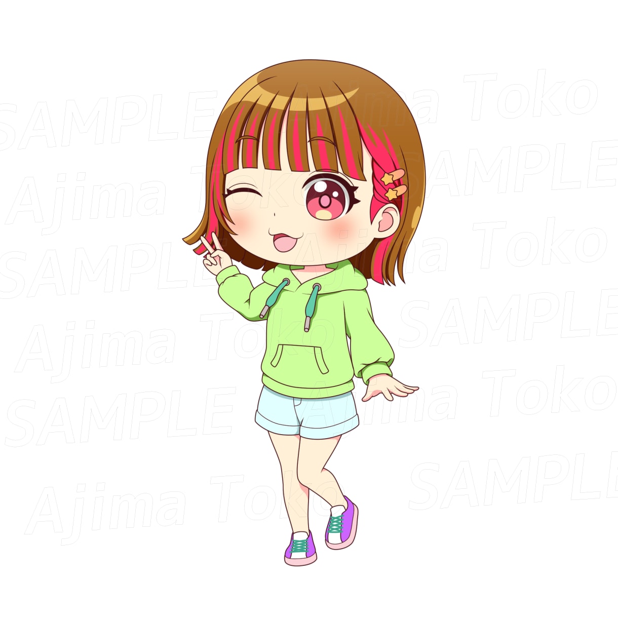 デフォルメキャラ作成いたします SDキャラクター（ちびキャラ）の静止画イラスト イメージ1