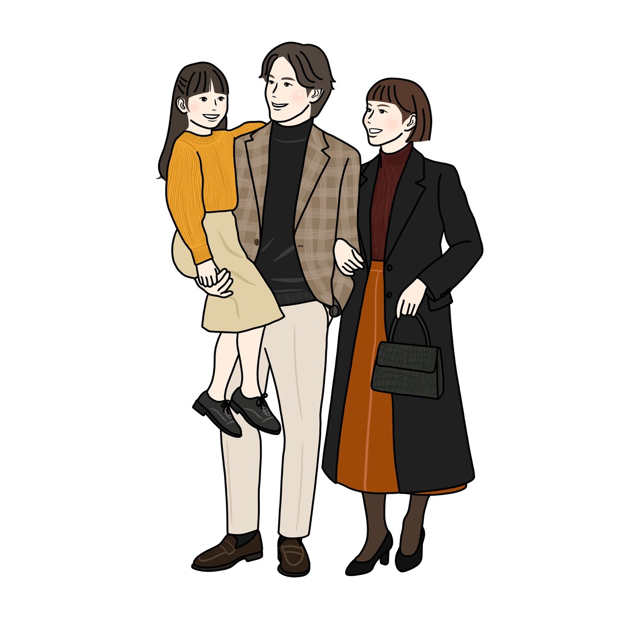 幸せな瞬間を線で残すイラストます 大切な人へのプレゼントにもおすすめです。 イメージ8