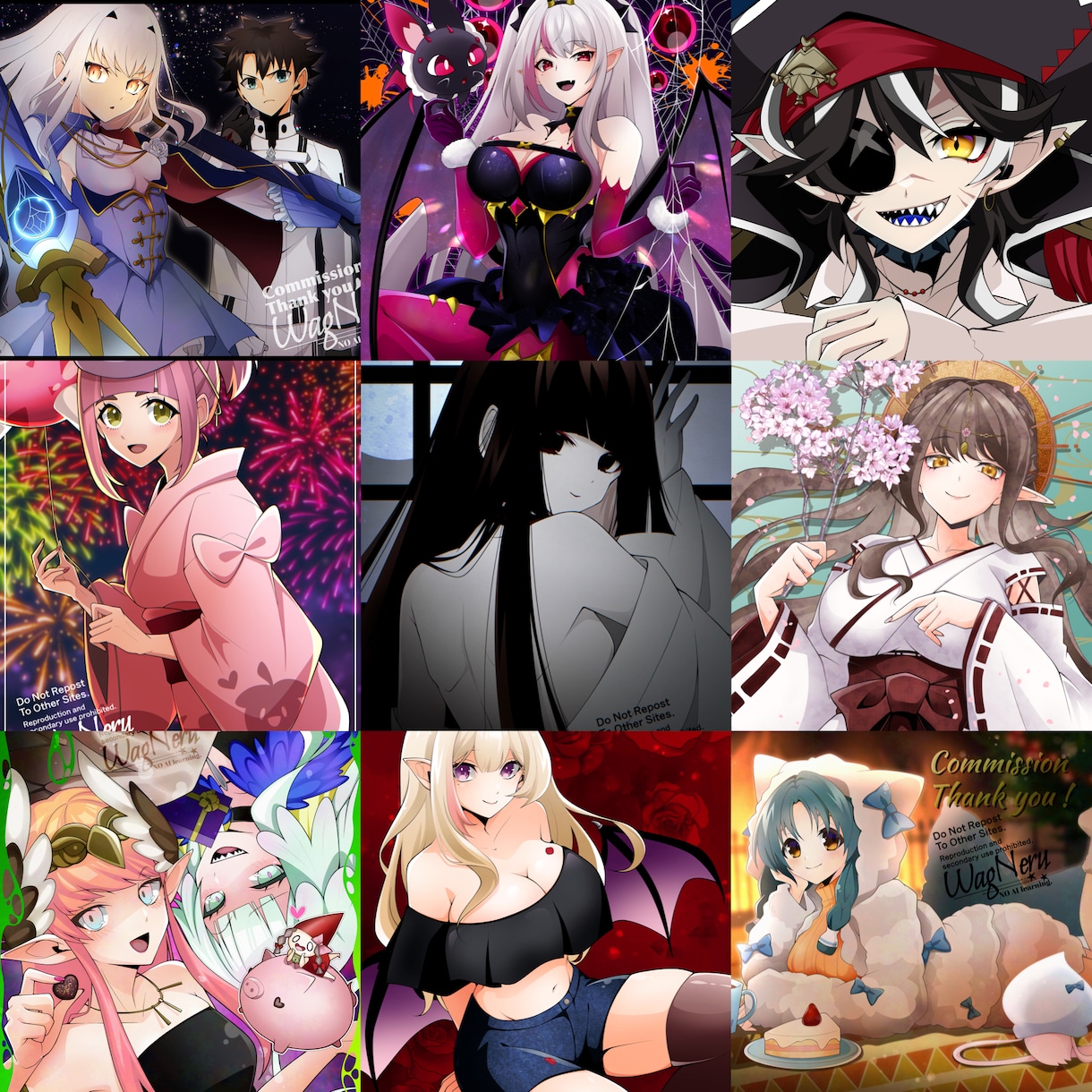 1枚絵・立ち絵・キャラデザ、色々描きます 貴方のイメージを形に！柔軟に対応致します！ イメージ1