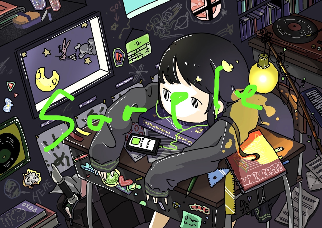 ごちゃごちゃしたイラストお描きします 表紙や挿絵、動画やジャケットなどにぜひ！ イメージ3