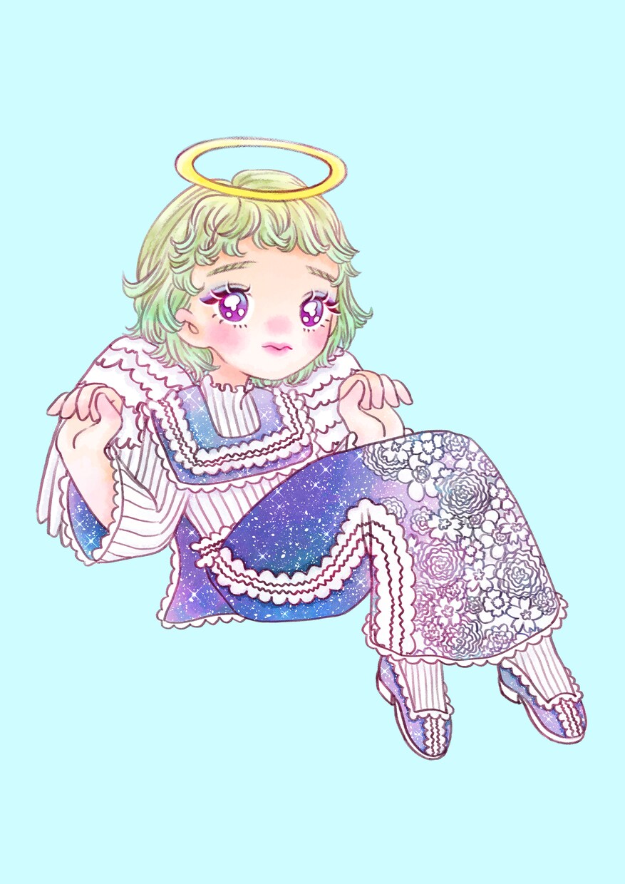 可愛い水彩画チックの女の子イラスト、描きます 可愛い女の子イラストで、SNSをしたら毎日楽しい❣️ イメージ7