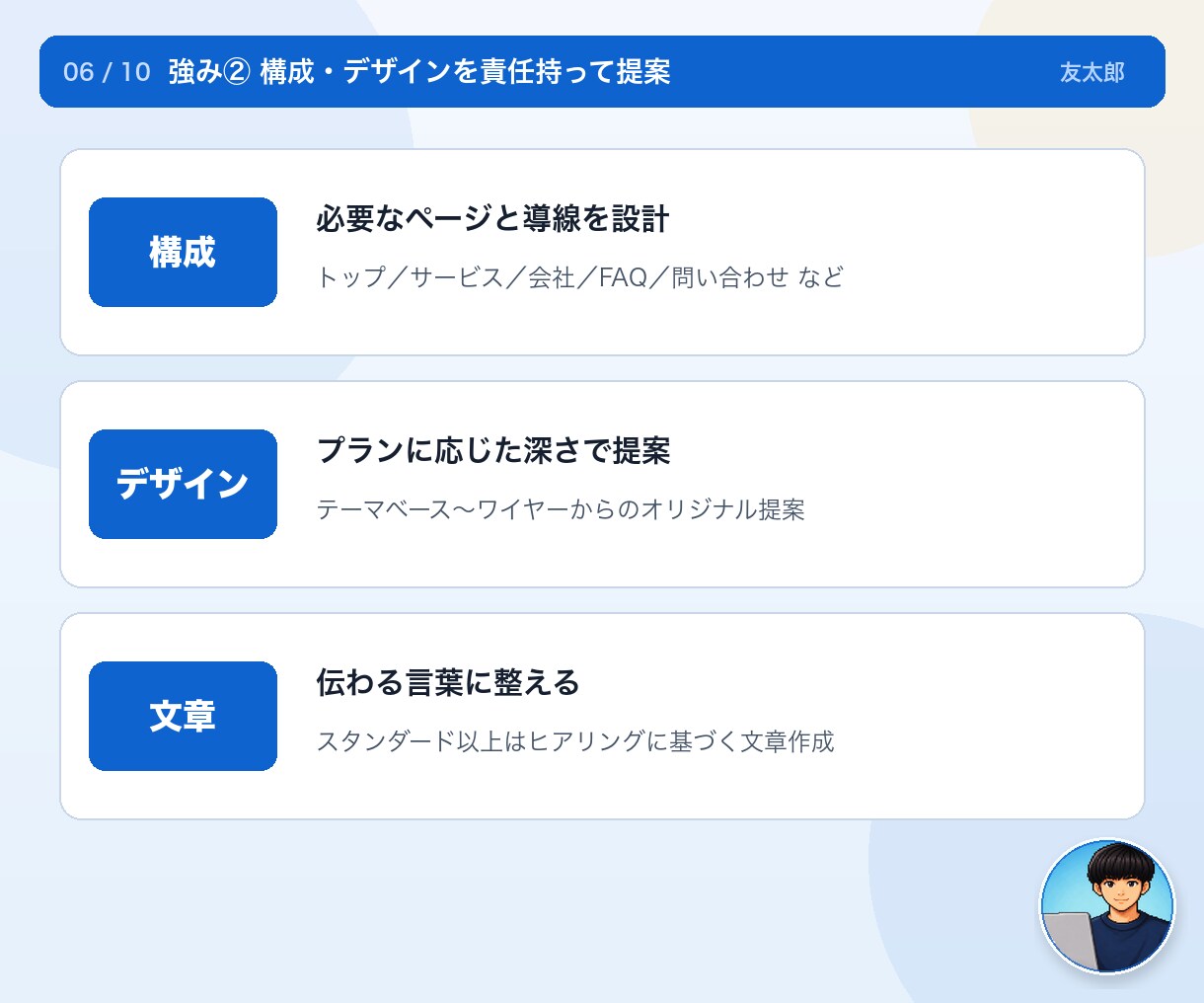 5社限定｜プロ仕上げの高クオリティHPを制作します AI時代に差が出る、プロが仕上げる高クオリティHP イメージ6