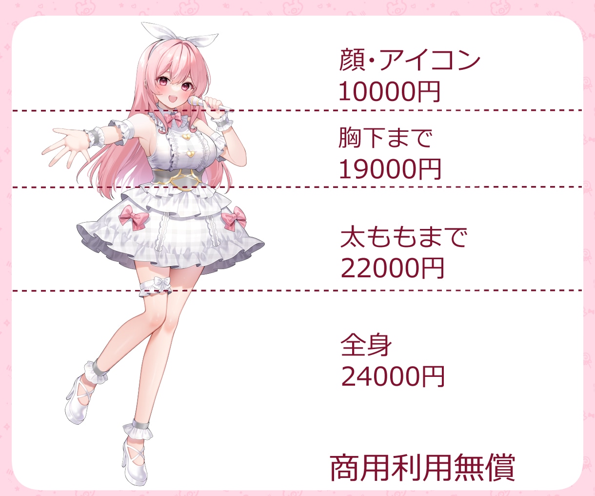 アイコンや全身イラスト描きます Vtuber様、キャラクター、グッズイラスト描きます イメージ2
