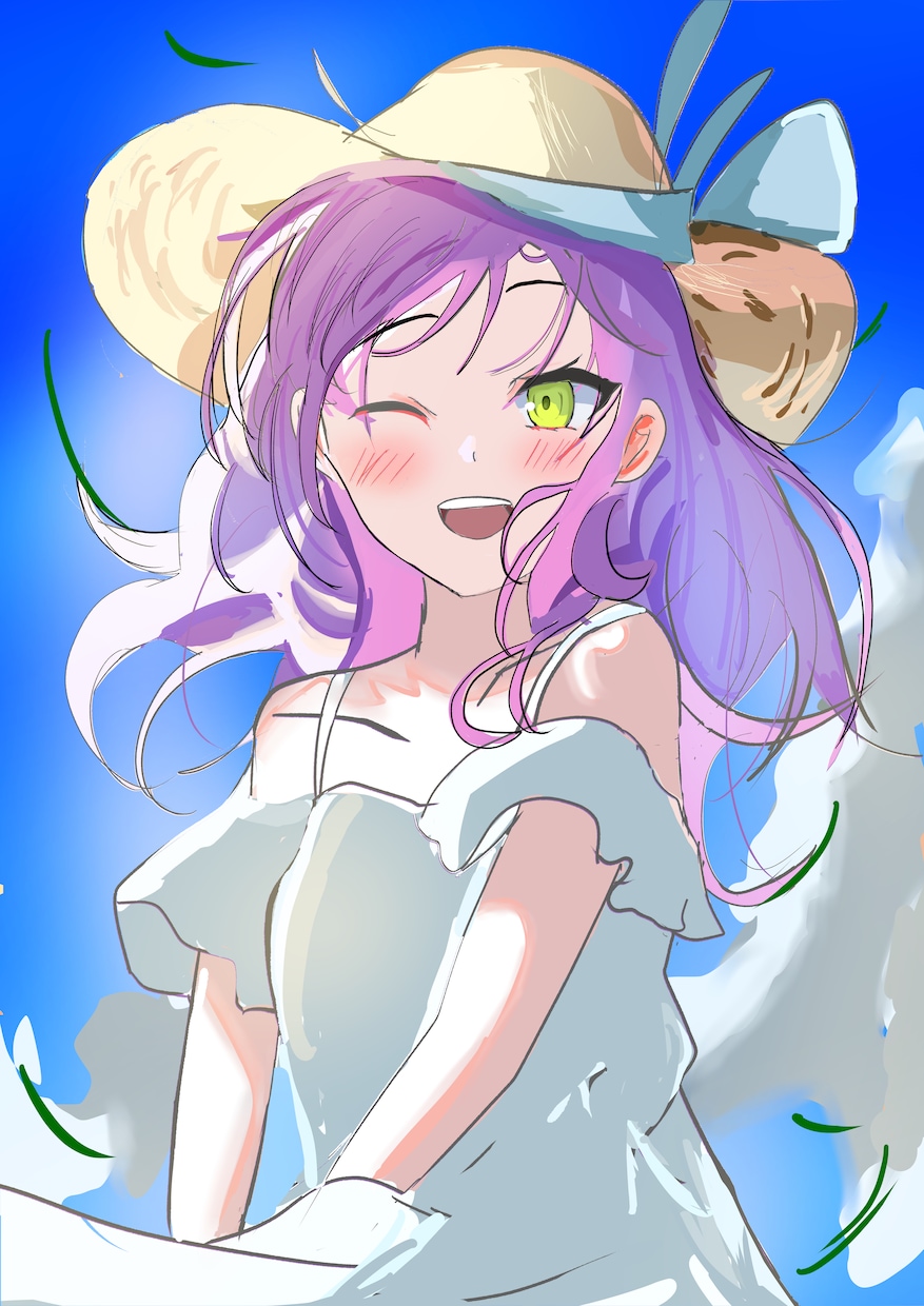 女の子のイラスト描きます 女の子限定で描きます可愛く描くのでぜひ イメージ1