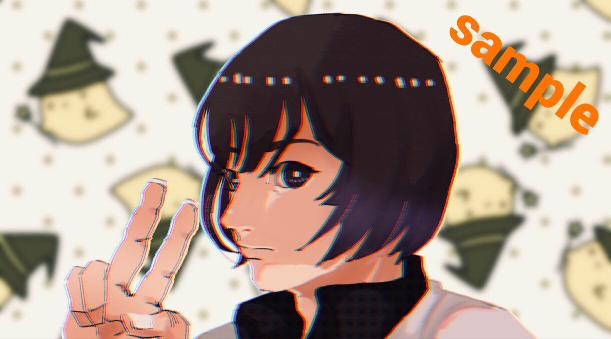 ちょっとアニメキャラ風？な似顔絵を描きます SNS等のアイコンにどうでしょうか？ イメージ3
