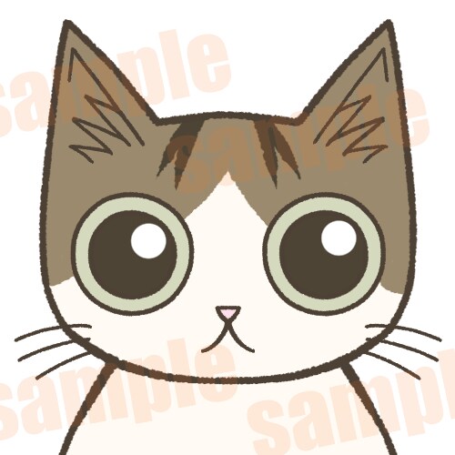 商用利用可！ ポップな猫のイラストを作成します 追加料金なし! SNSアイコンや挿絵など自由に使えます！ イメージ1