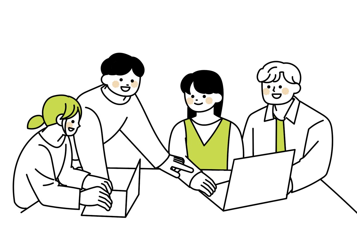 商用OK！フラットな人物イラスト描きます シンプルだけど印象的。見る人に伝わる線画イラスト イメージ7