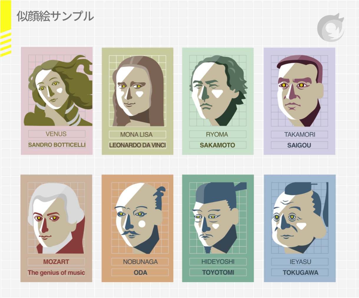 フラットデザインの似顔絵を制作します プロスポーツチーム公式グッズにも採用された似顔絵です。 イメージ3