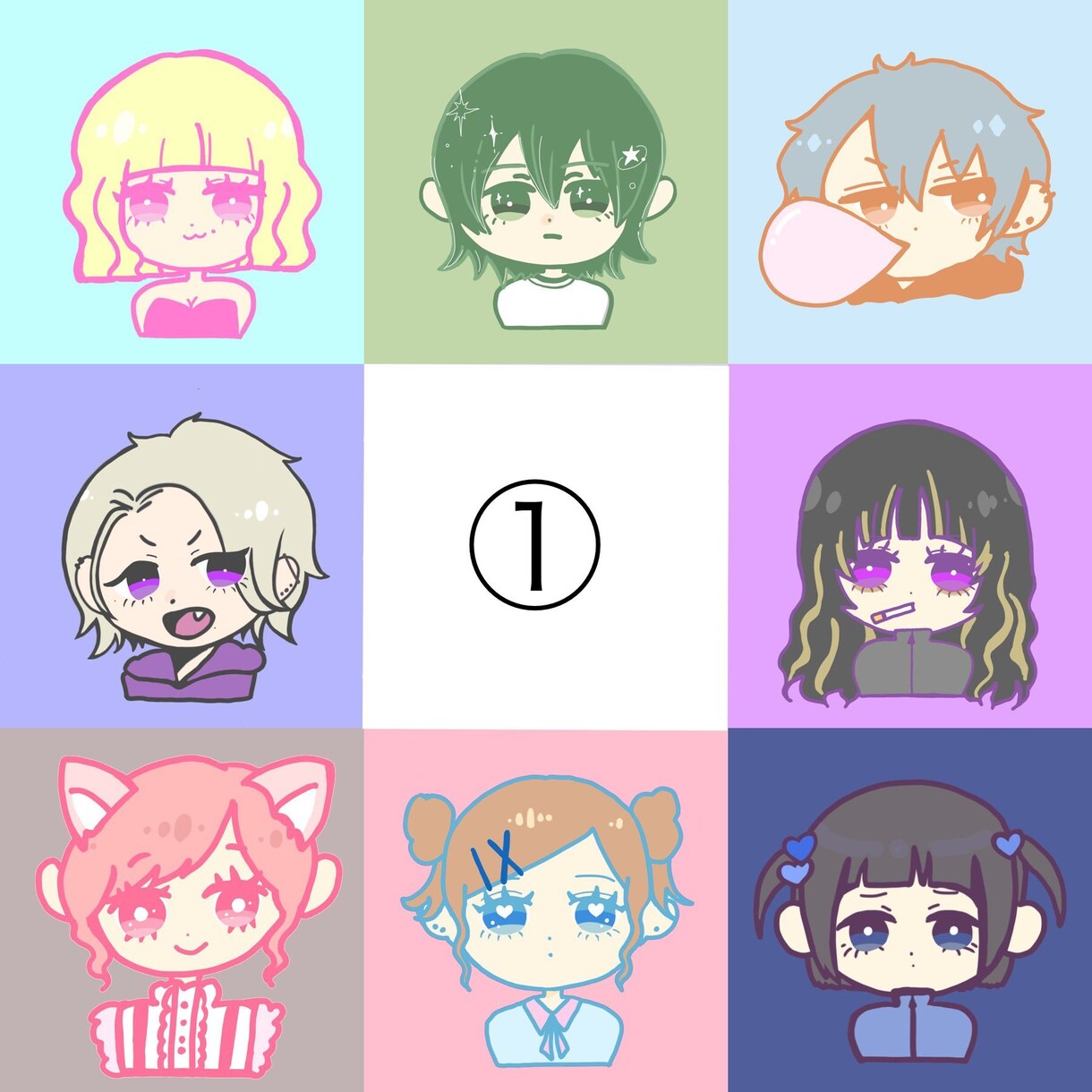 商用OK！SNS用アイコンイラスト描きます ポップ＆キュートなアイコンで好感度アップ♡ イメージ3