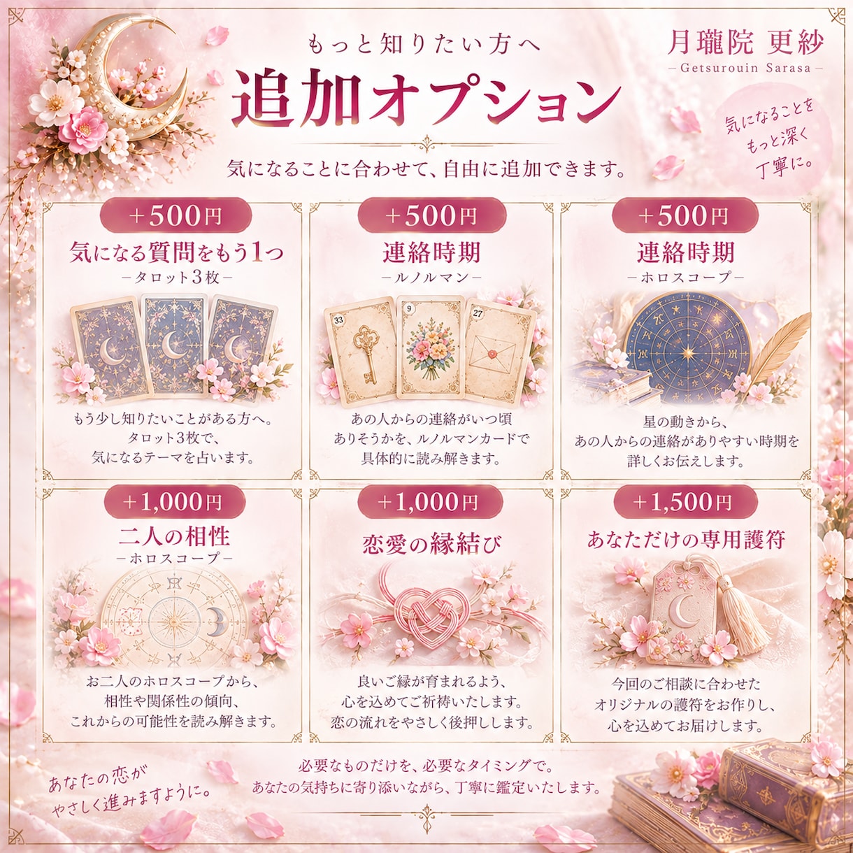 タロット×ルノルマンで相手の本音と今後を占います 今の気持ち・心の奥の本音・二人のこれからを丁寧に読み解きます イメージ4
