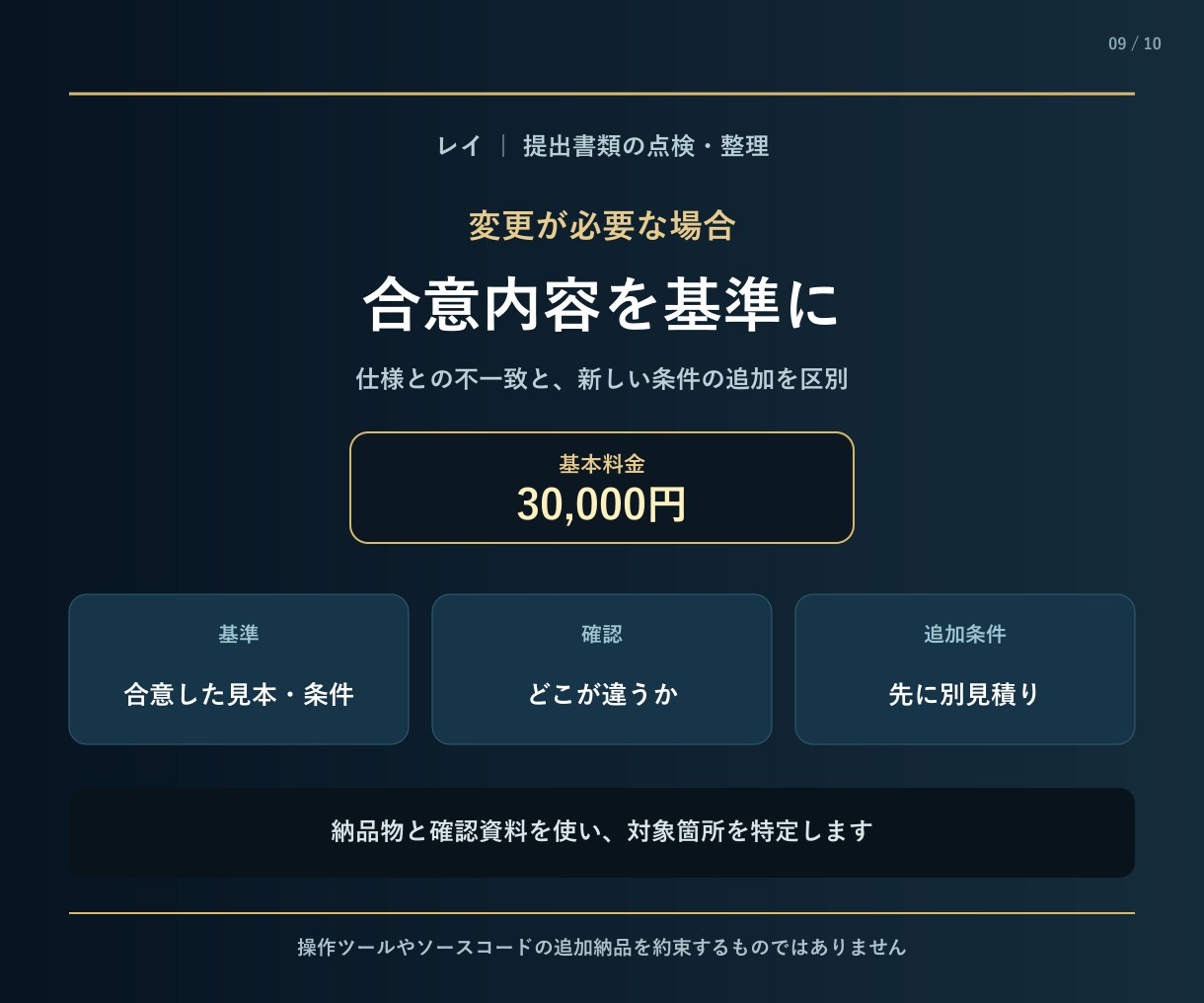 提出先別の必要書類を点検・整理します 不足・期限・提出先を確認できる一覧で納品 イメージ9