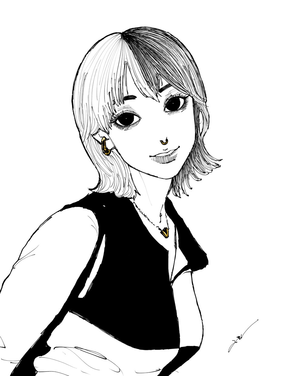 白黒のSNSアイコン制作いたします 線画のみのシンプルでミニマルアイコン！しかもお洒落◎ イメージ4